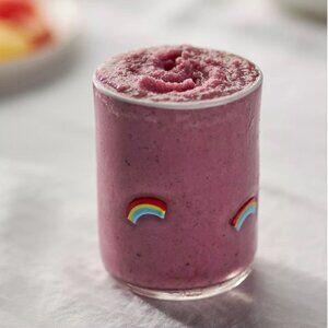 NWT Anthropologie Icon Juice Glass Rainbow (Set of 2)